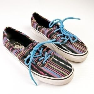 VANS Authentic Guate Stripe Sneaker Womens 6 Guatemalan Stripe lace up